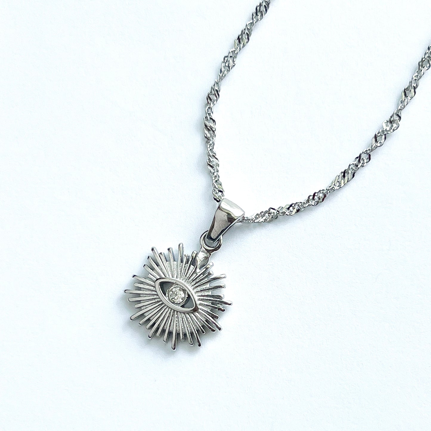 Evil Eye Sunburst Necklace