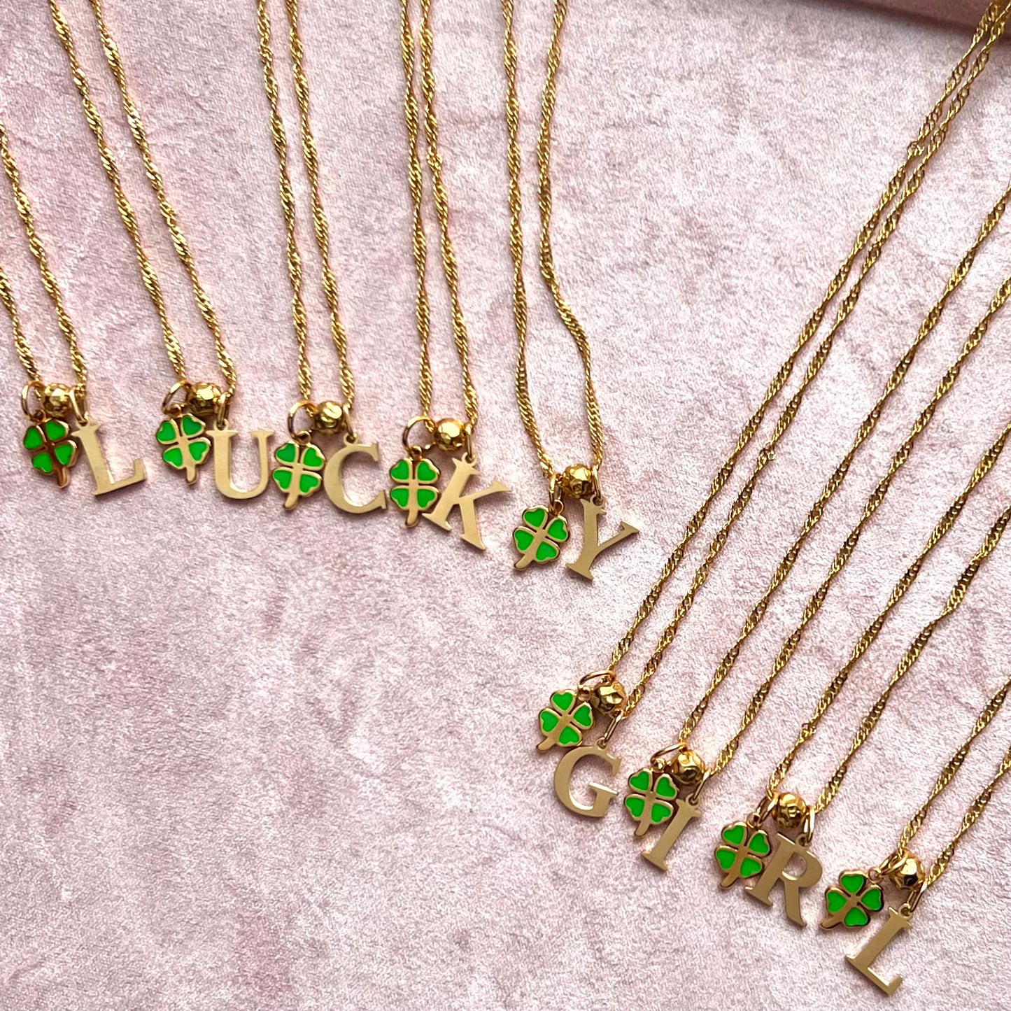Lucky Girl Dainty Charm Necklace