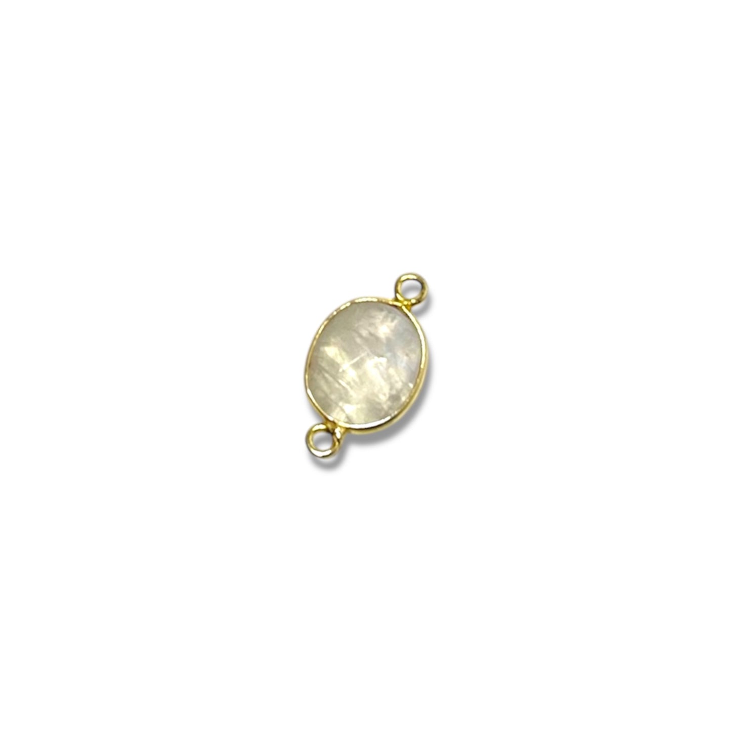 Rainbow Moonstone Faceted Charm