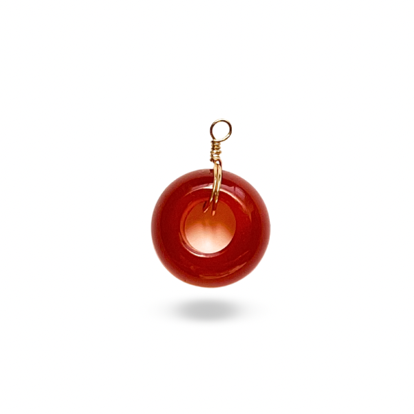 Carnelian Donut Charm