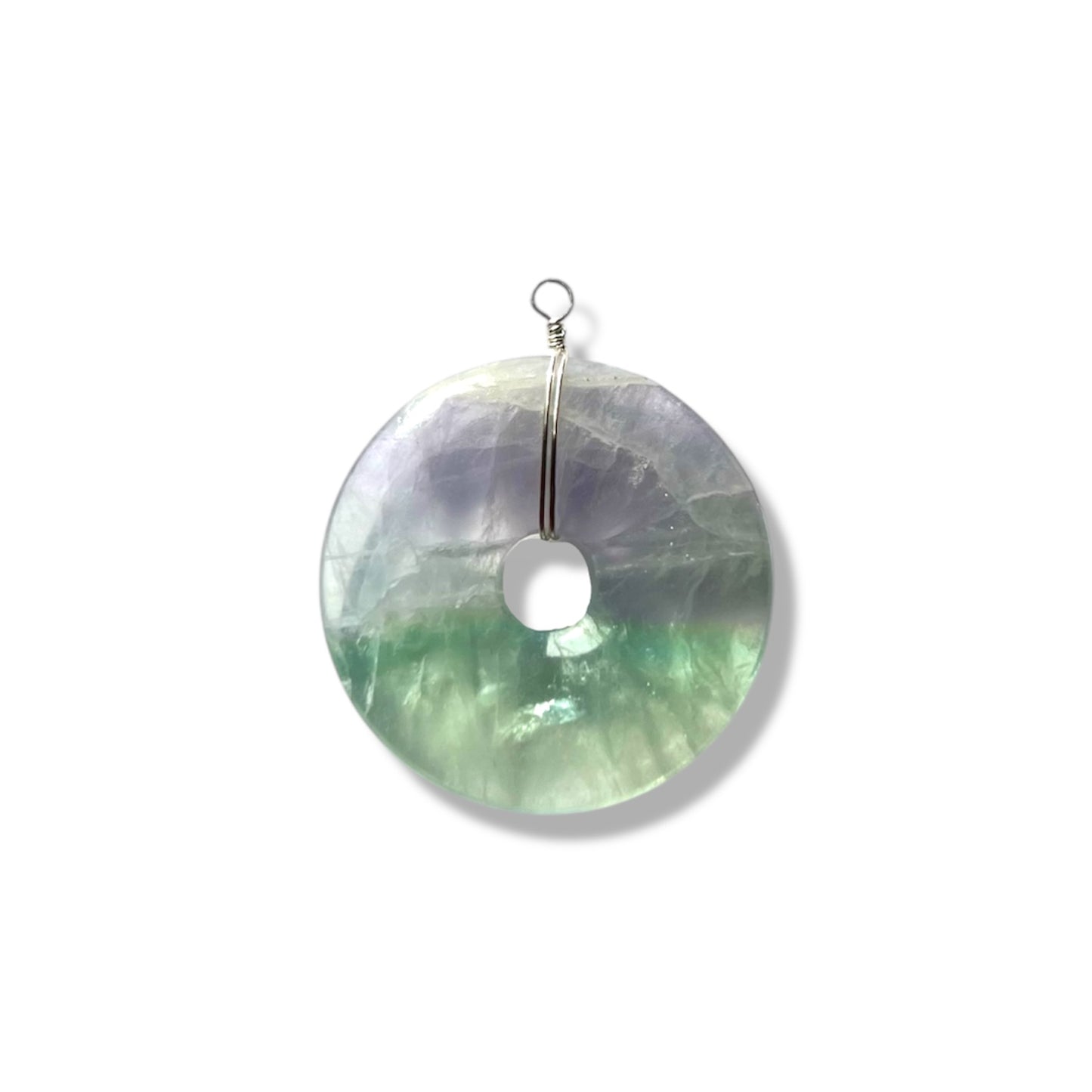 Fluorite Pi Stone Statement Charm