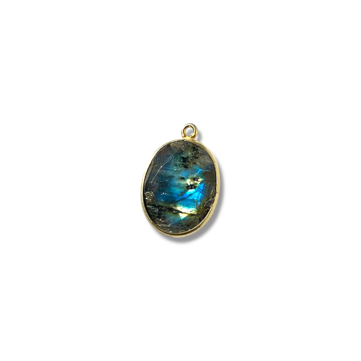 Labradorite Faceted Charm