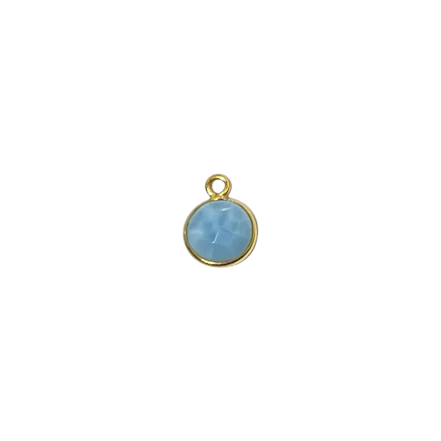 Blue Opal Faceted Charm