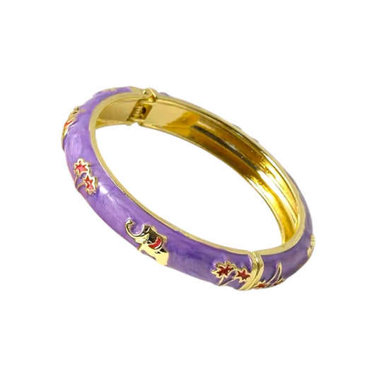 Purple Elephant Bangle