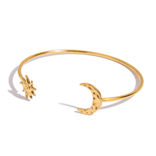 Moon & Sun Bracelet Cuff