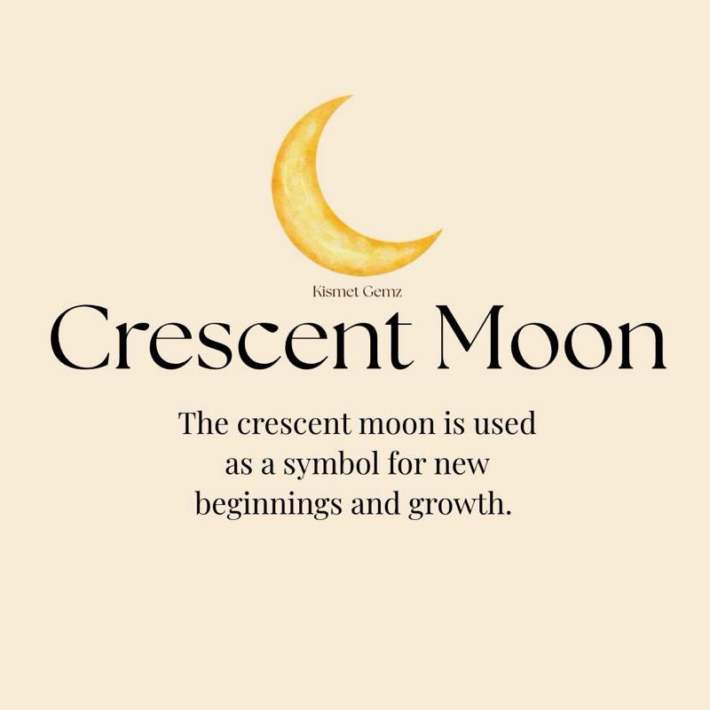 Crescent Moon Charm Necklace