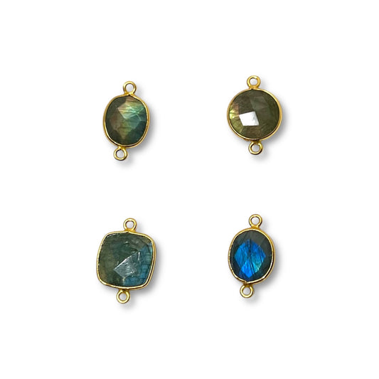 Labradorite Faceted Connecting Charm