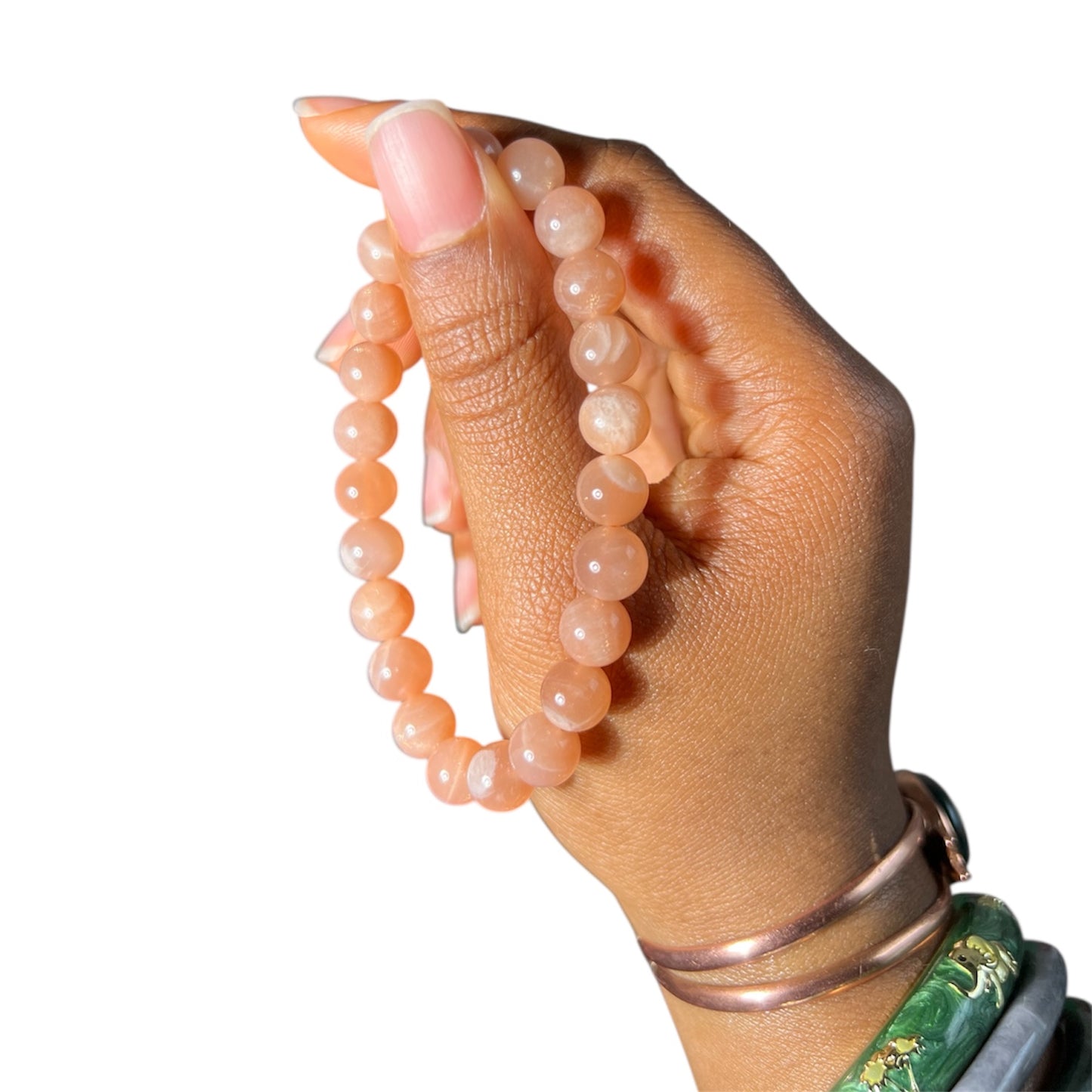Peach Moonstone Bracelet