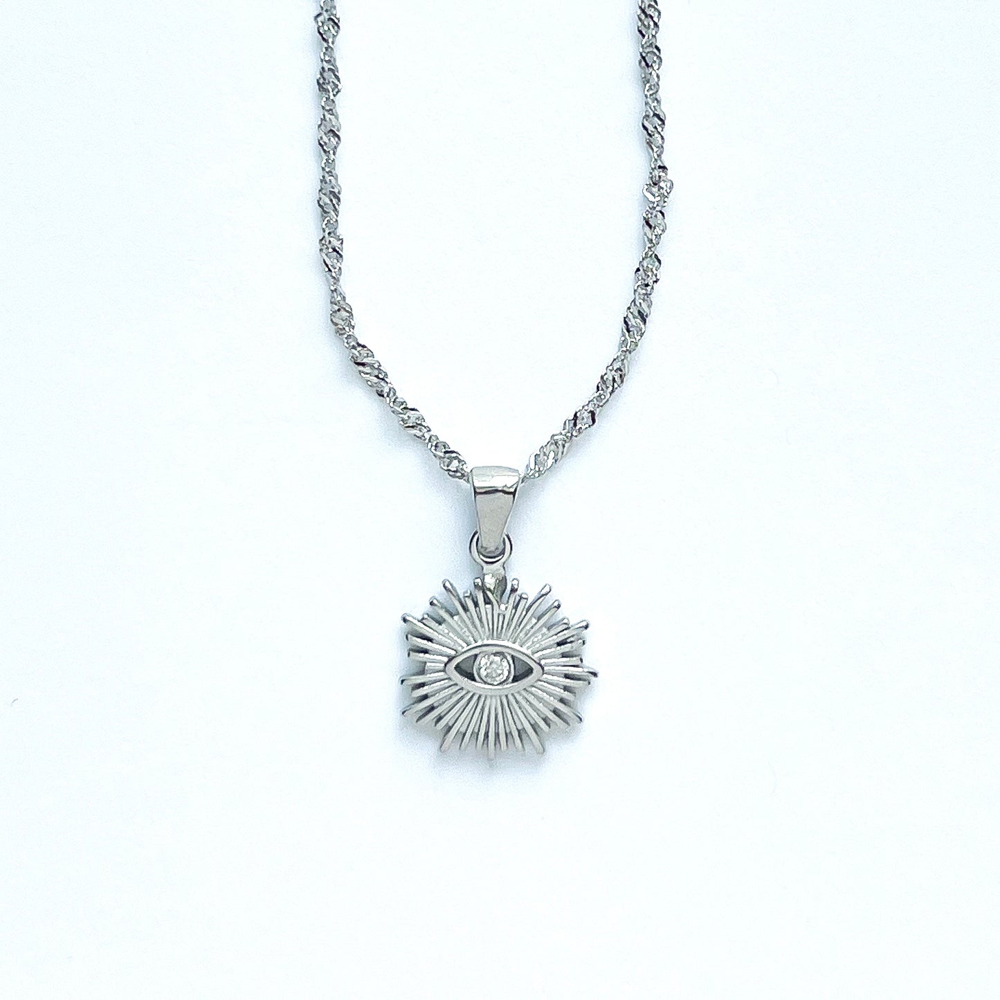 Evil Eye Sunburst Necklace