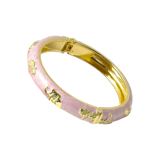 Pink Elephant Bangle