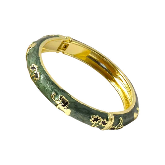 Green Elephant Bangle
