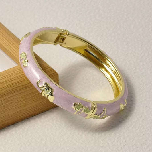 Pink Elephant Bangle