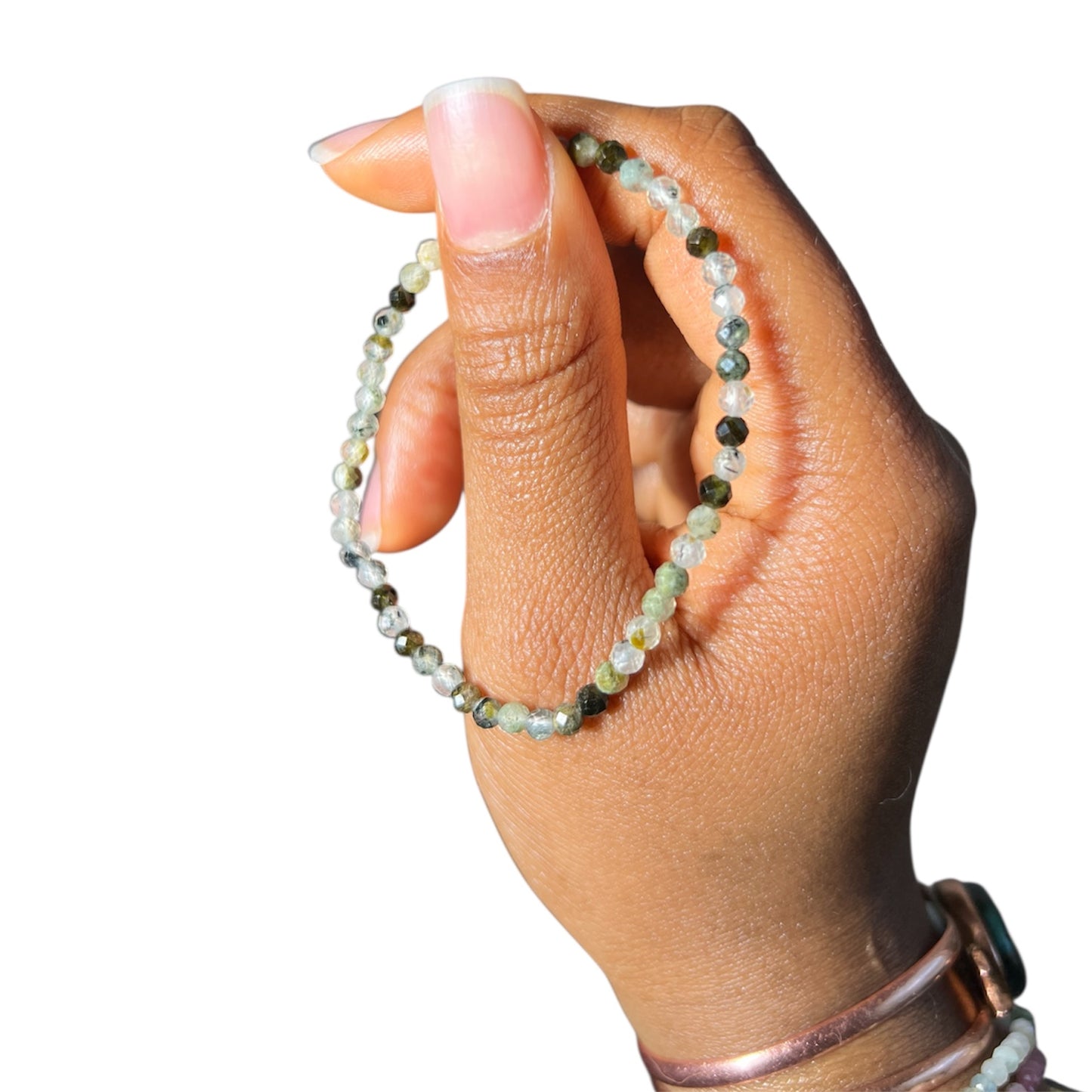 Prehnite Faceted Bracelet