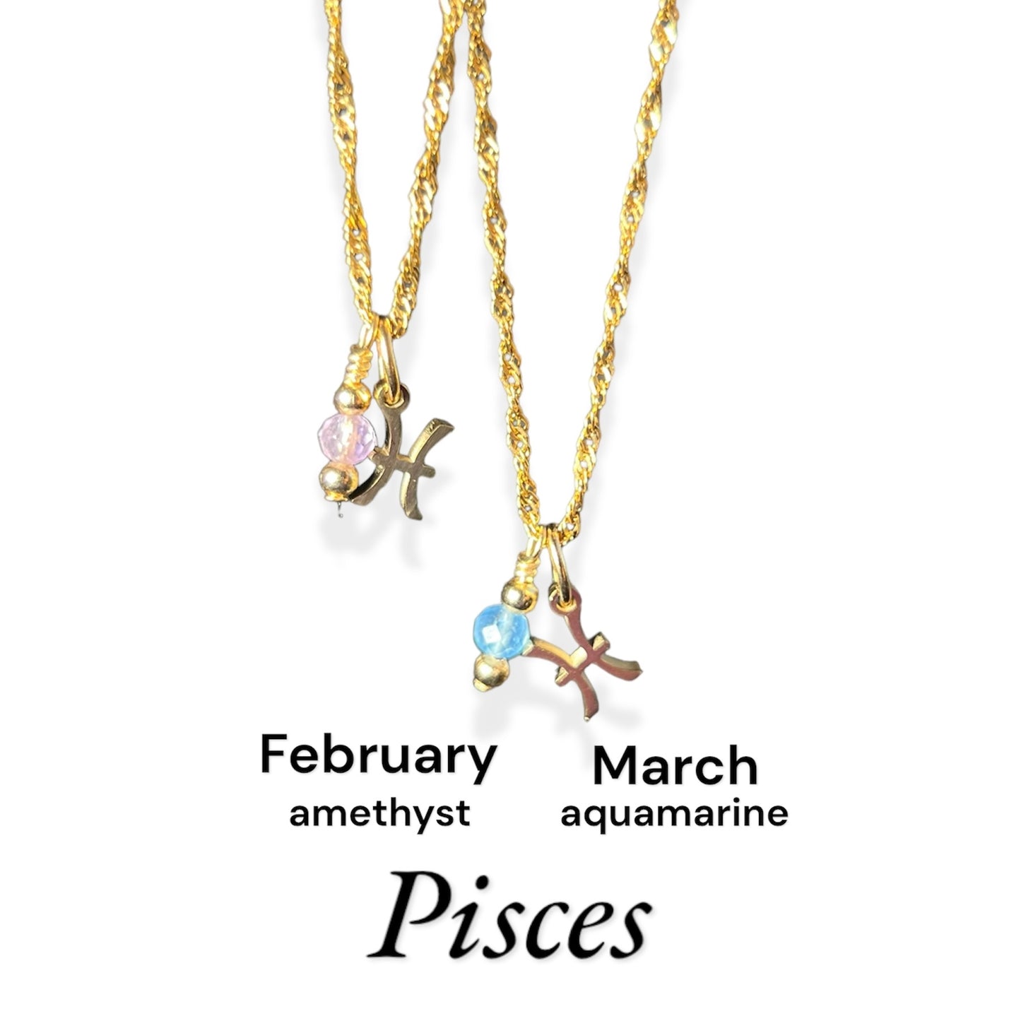 Zodiac Birthstone Necklace