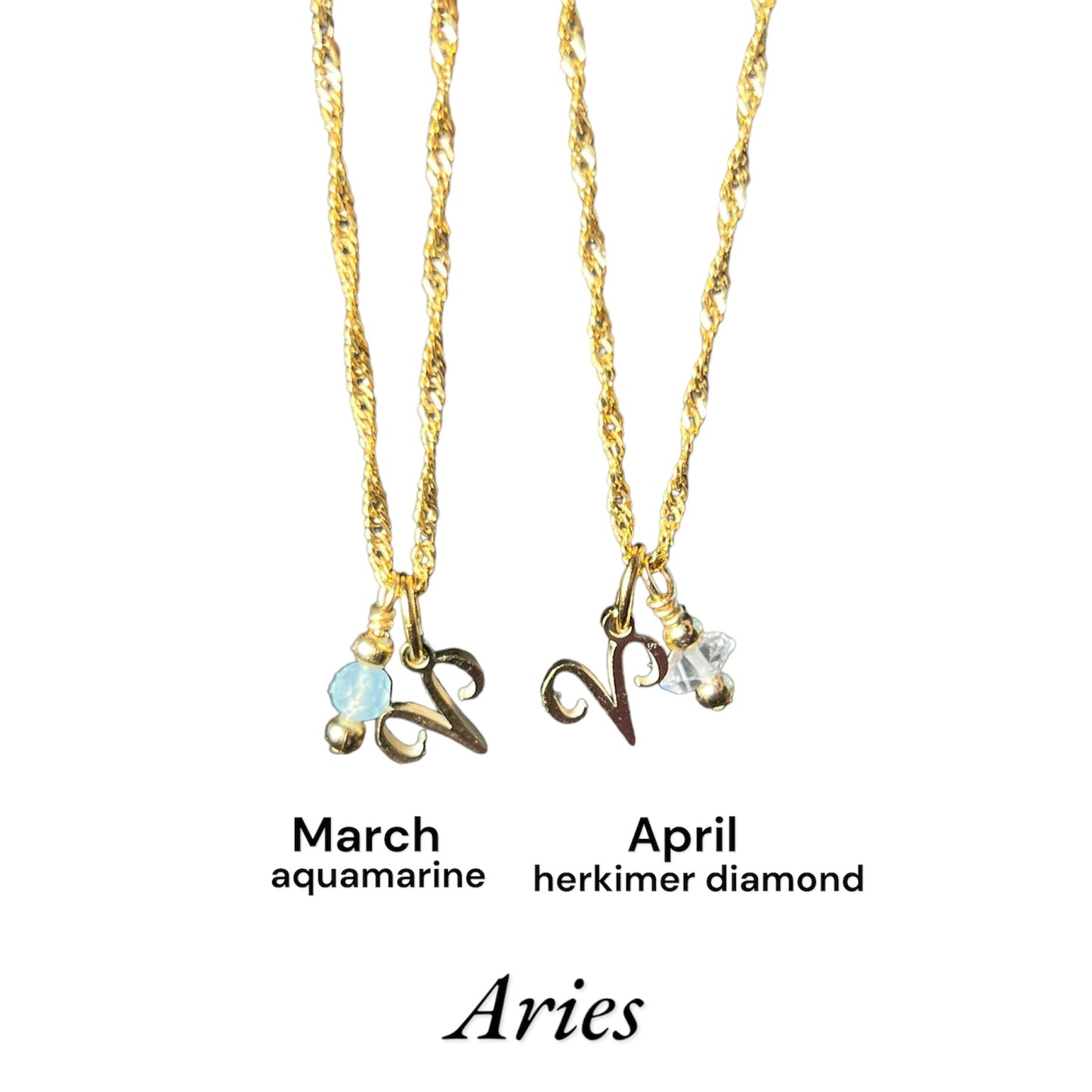 Zodiac Birthstone Necklace