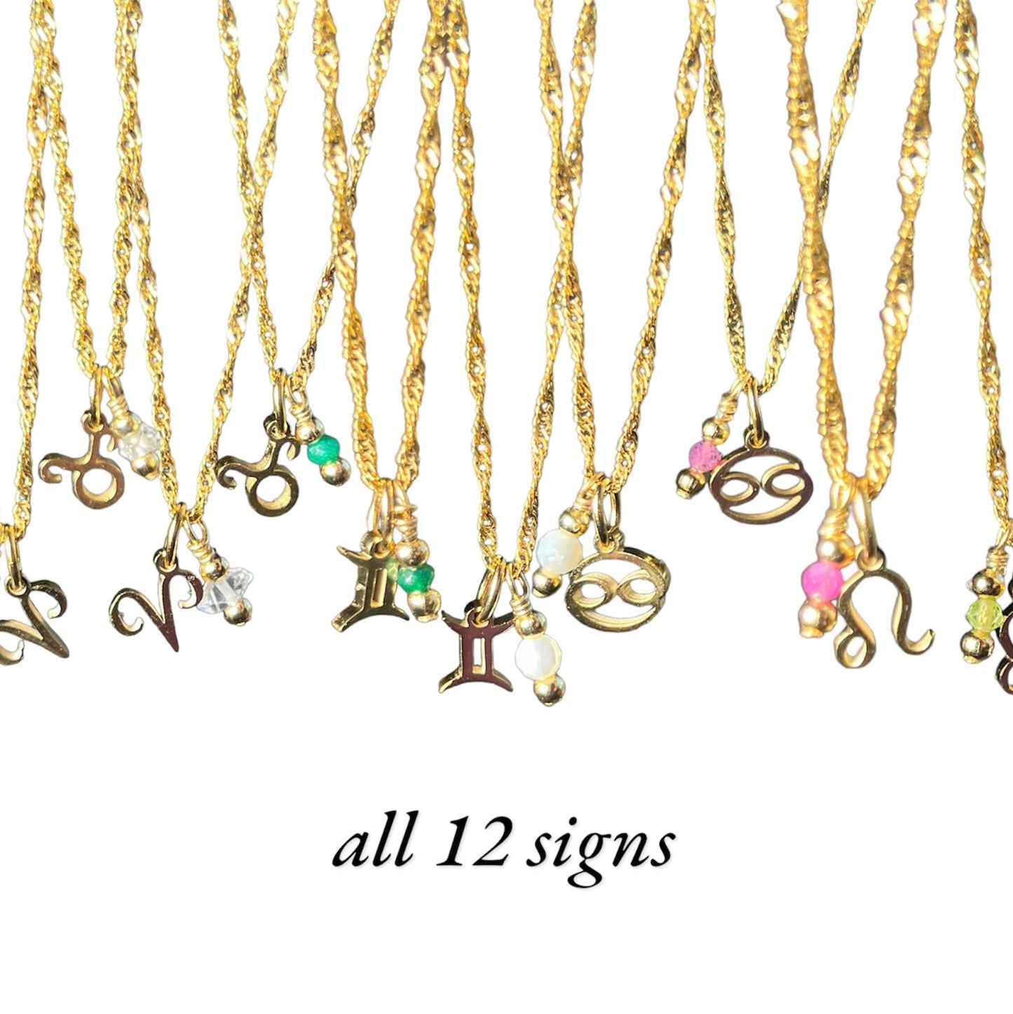 Zodiac Birthstone Necklace