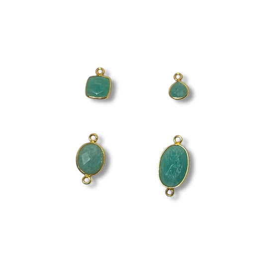 Amazonite Faceted Charm