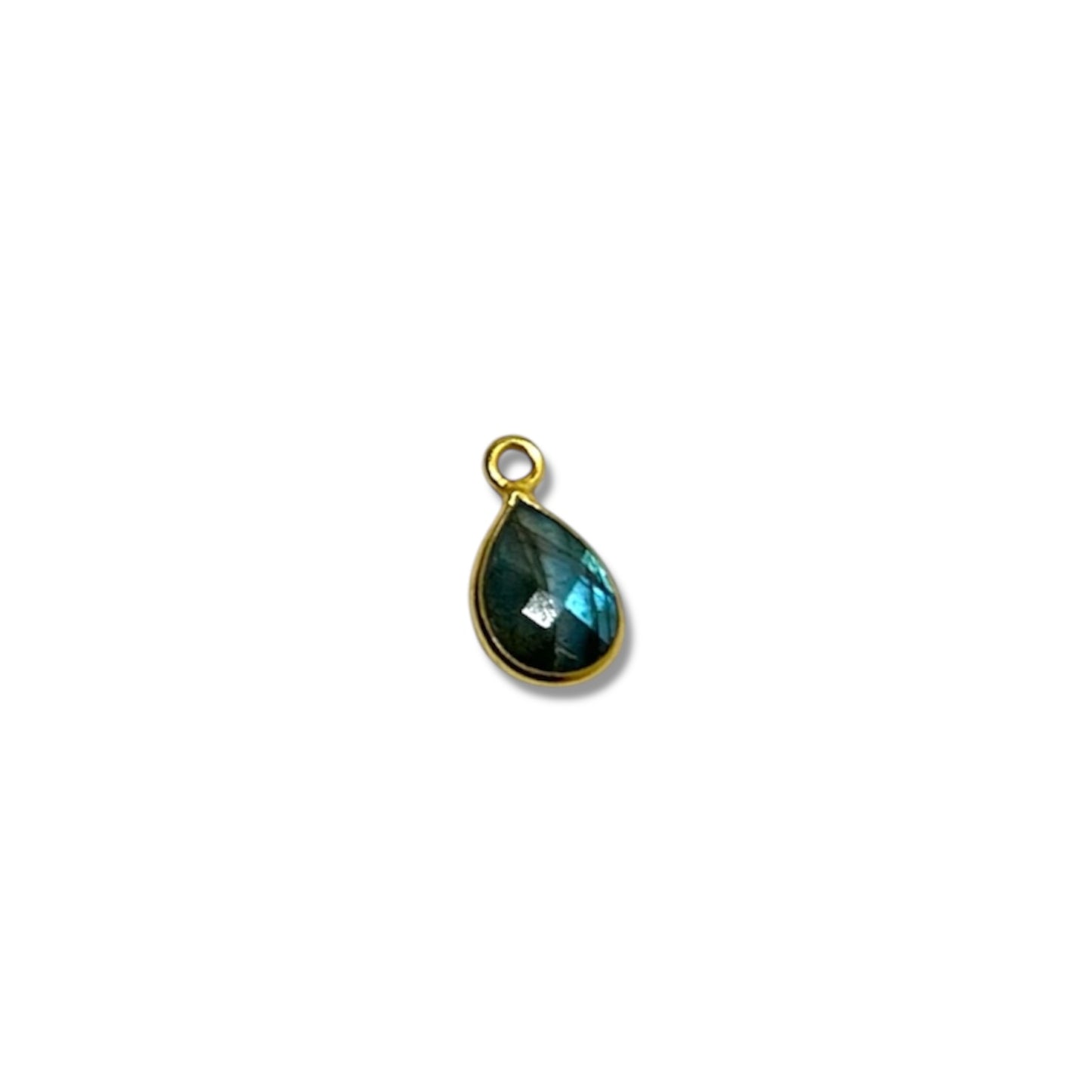 Labradorite Faceted Charm