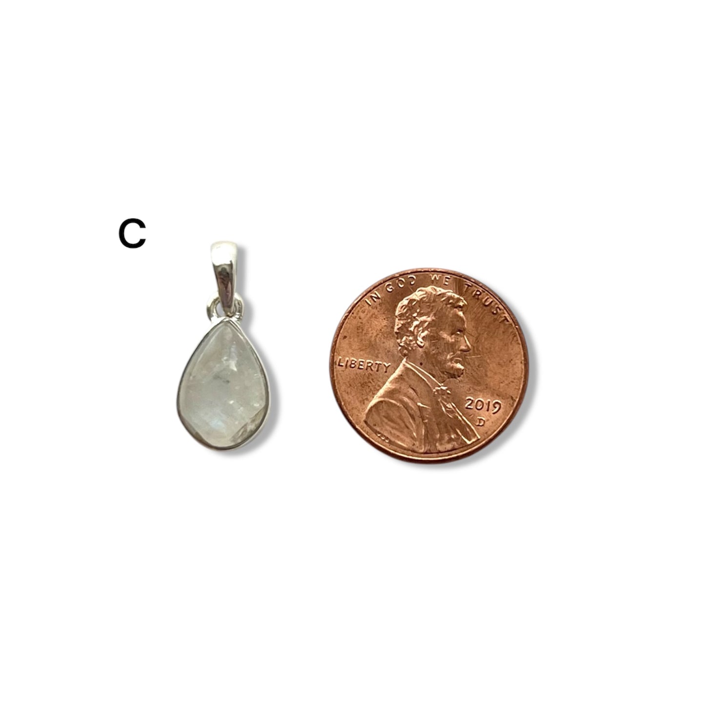 Rainbow Moonstone Charm